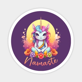 Namaste Unicorn Magnet